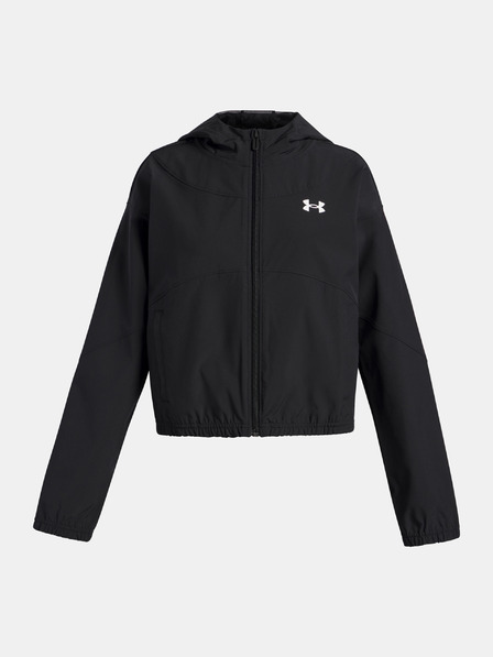 Under Armour Dívčí bunda Under Armour UA Rival Woven HD Jacket-BLK