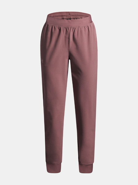 Under Armour Dívčí tepláky Under Armour UA Rival Woven Jogger-BRN