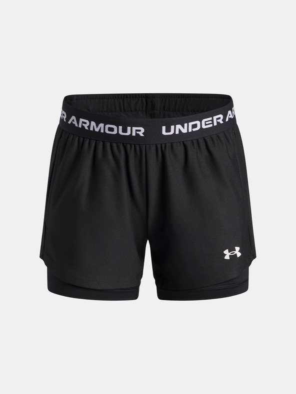 Under Armour Dívčí kraťasy Under Armour UA Tech Play Up 2n1 Short-BLK
