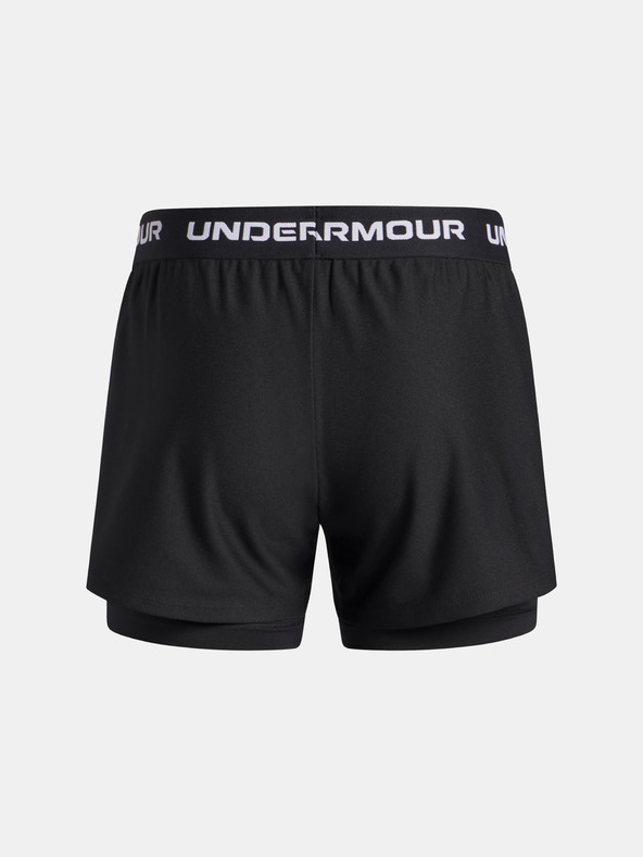 Under Armour Dívčí kraťasy Under Armour UA Tech Play Up 2n1 Short-BLK
