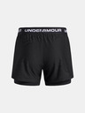 Under Armour Dívčí kraťasy Under Armour UA Tech Play Up 2n1 Short-BLK