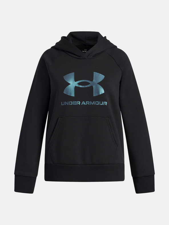 Under Armour Dívčí mikina Under Armour UA Rival Flc Shimmer Hdy-BLK