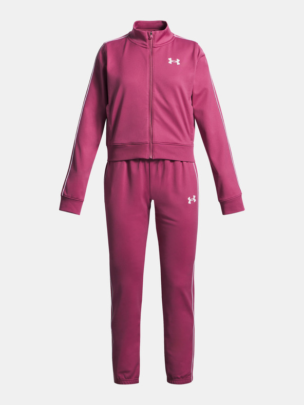Under Armour Dívčí souprava Under Armour UA Icon Knit Crop Tracksuit-RED
