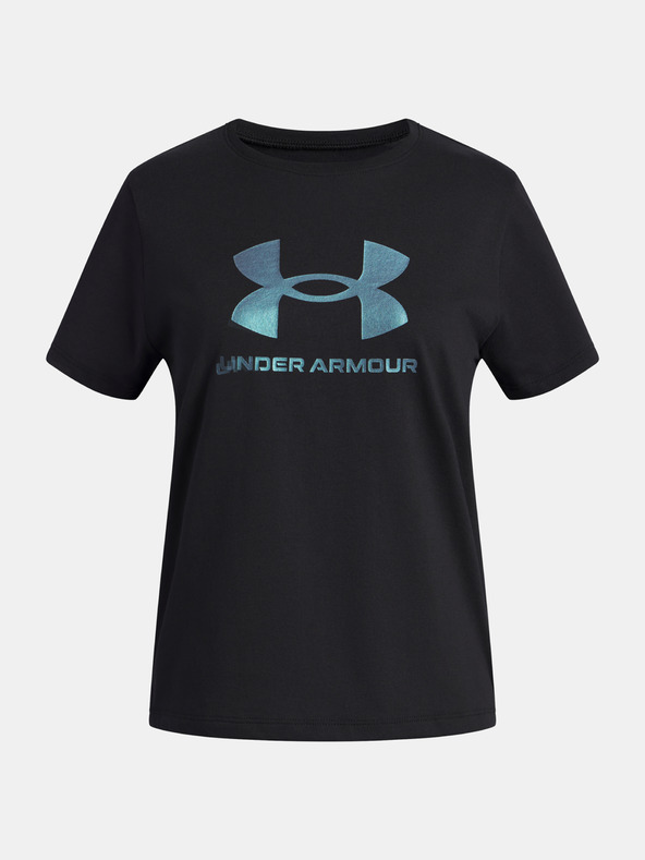 Under Armour Dívčí tričko Under Armour UA G Rival Shimmer SS-BLK
