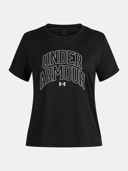 Under Armour Dívčí tričko Under Armour Tech Varsity Graphic SS-BLK