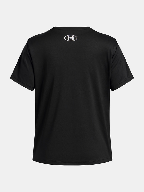 Under Armour Dívčí tričko Under Armour Tech Varsity Graphic SS-BLK