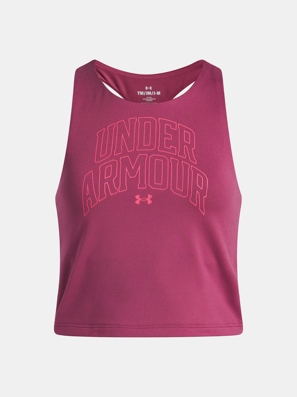 Under Armour Dívčí tílko Under Armour UA Motion Branded Tank-RED
