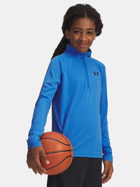 Under Armour Chlapecké tričko Under Armour UA Tech 2.0 1/2 Zip-BLU