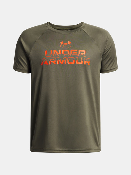 Under Armour Chlapecké tričko Under Armour UA Tech Split Wordmark SS-GRN