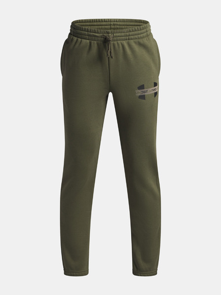 Under Armour Chlapecké tepláky Under Armour UA Rival Flc Cblck Grphc Jgr-GRN