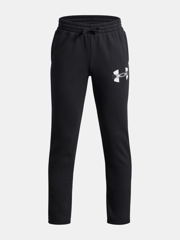 Under Armour Chlapecké tepláky Under Armour UA Rival Flc Cblck Grphc Jgr-BLK