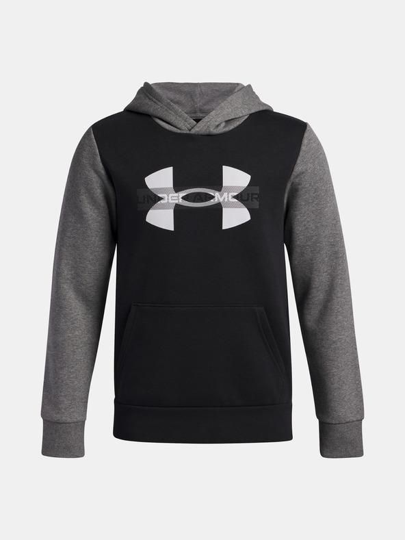 Under Armour Chlapecká mikina Under Armour UA Rival Flc Cblck Grphc HD-BLK