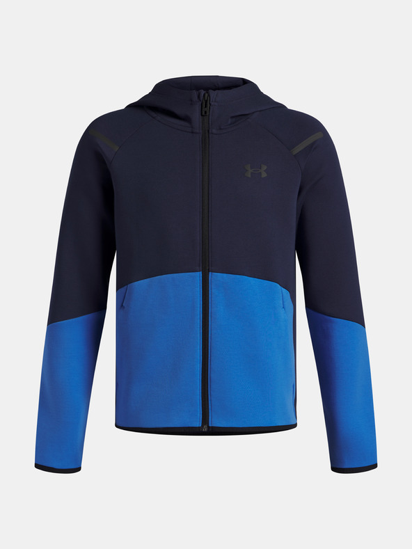 Under Armour Chlapecká mikina Under Armour UA B Unstoppable Flc FZ-BLU