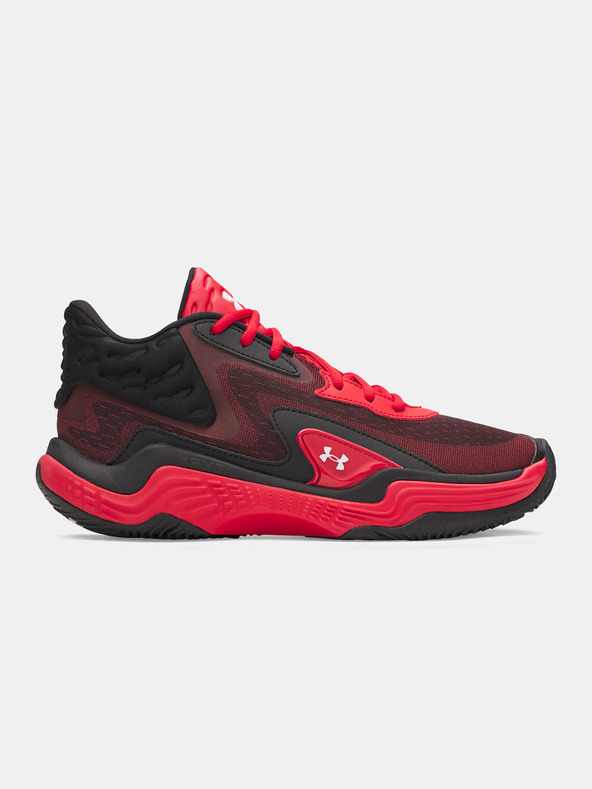 Under Armour Unisexové boty Under Armour UA Spawn 7 Mid-RED