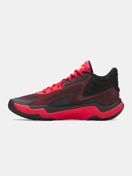 Under Armour Unisexové boty Under Armour UA Spawn 7 Mid-RED