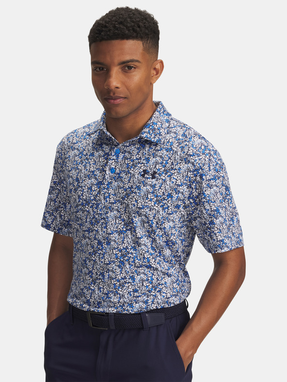 Under Armour Pánské tričko Under Armour UA Playoff 3.0 Printed Polo-BLU