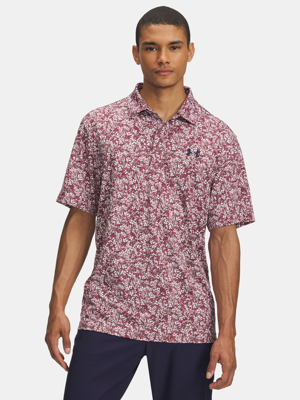Under Armour Pánské tričko Under Armour UA Playoff 3.0 Printed Polo-PNK