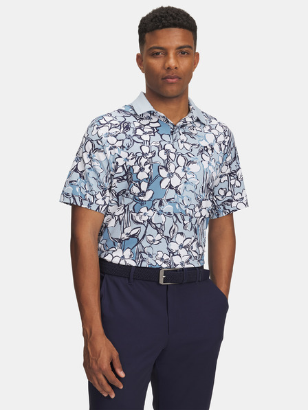 Under Armour Pánské tričko Under Armour UA Drive Chill Printed Polo-BLU