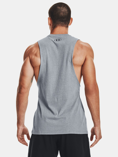 Under Armour Pánské tílko Under Armour UA LEFT CHEST CUT OFF TANK-GRY