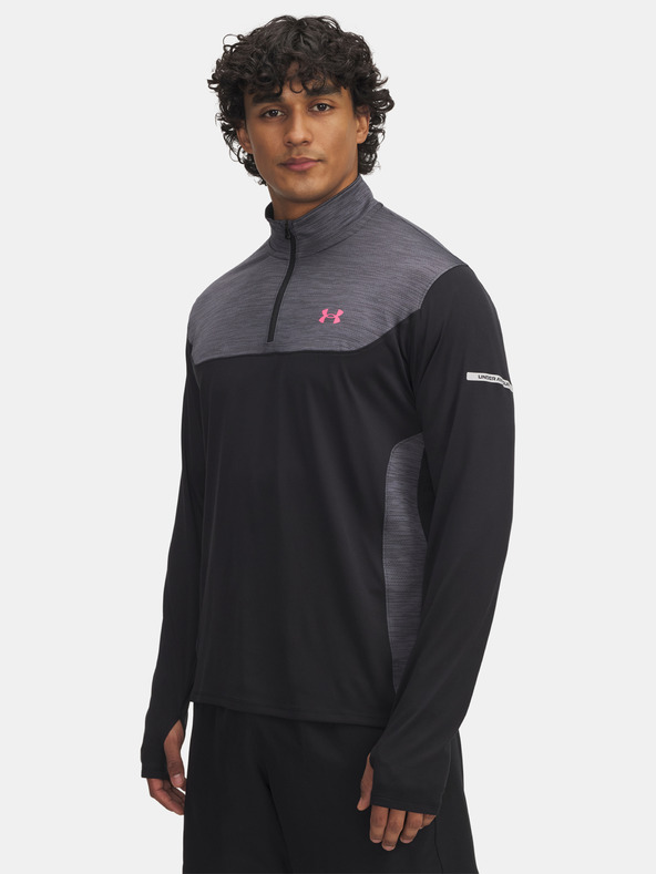 Under Armour Pánské tričko Under Armour UA Tech Utility 1/4 Zip-BLK
