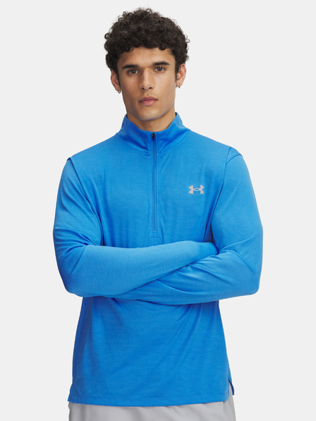 Under Armour Pánské tričko Under Armour UA LAUNCH 1/4 ZIP-BLU