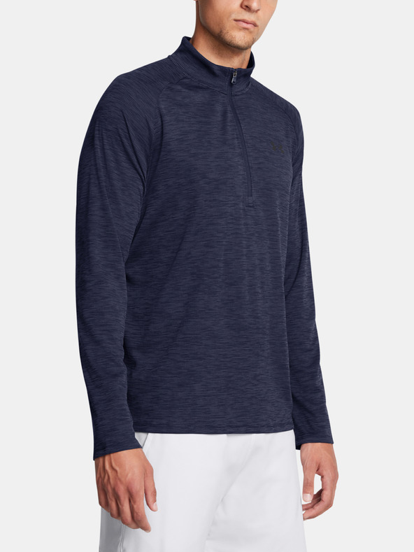 Under Armour Pánské tričko Under Armour UA Tech Textured 1/2 Zip-BLU