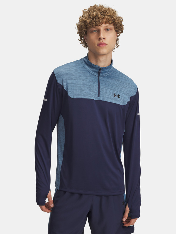 Under Armour Pánské tričko Under Armour UA Tech Utility 1/4 Zip-BLU