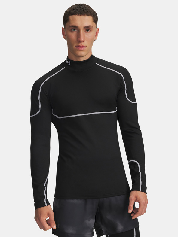 Under Armour Pánské tričko Under Armour Cold Weather Grid LS Mock-BLK