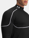 Under Armour Pánské tričko Under Armour Cold Weather Grid LS Mock-BLK