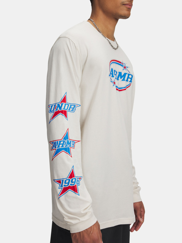 Under Armour Pánské tričko Under Armour UA 60/40S STACKED STARS LS-BRN