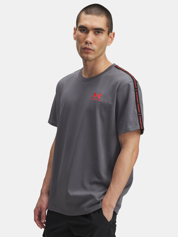 Under Armour Pánské tričko Under Armour UA Icon HWT Tee Taping-GRY