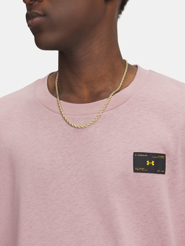 Under Armour Pánské tričko Under Armour UA HWT WOVEN LABEL SS-PNK