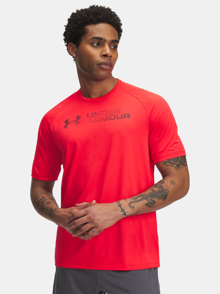 Under Armour Pánské tričko Under Armour UA Tech Reflective SS-RED