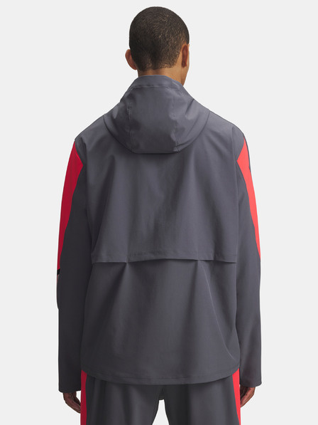 Under Armour Pánská bunda Under Armour UA Velociti Storm Hooded Jkt-GRY