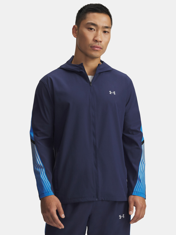 Under Armour Pánská bunda Under Armour UA Velociti Storm Hooded Jkt-BLU