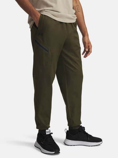 Under Armour Pánské tepláky Under Armour UA Unstoppable Woven Jogger-GRN