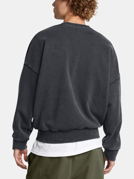 Under Armour Pánská mikina Under Armour UA Icon HWT Flc Wash OS Crew-BLK