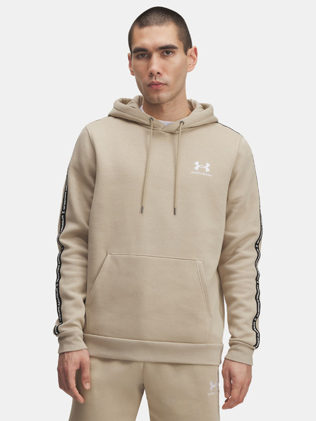 Under Armour Pánská mikina Under Armour UA Icon Fleece HD Taping-BRN