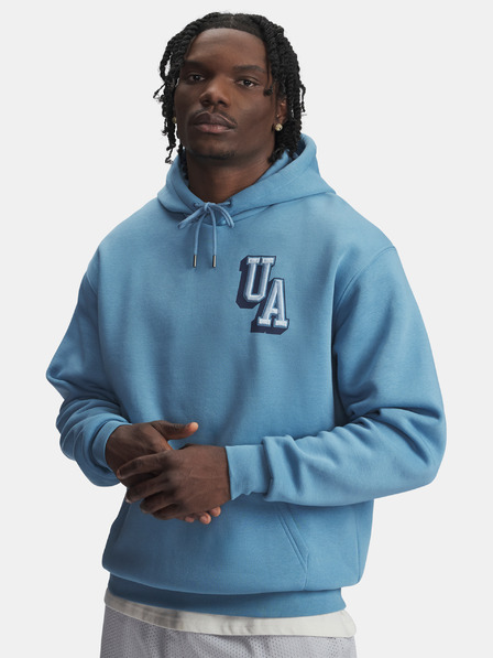 Under Armour Pánská mikina Under Armour UA Icon Flc Graphic Top-BLU