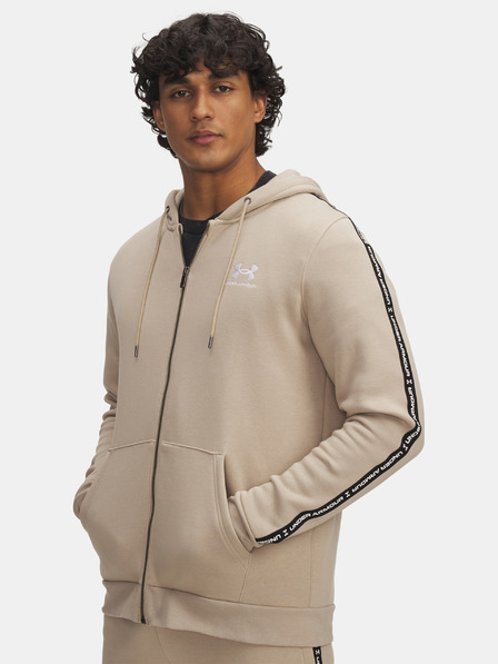 Under Armour Pánská mikina Under Armour UA Icon Fleece FZ Taping-BRN