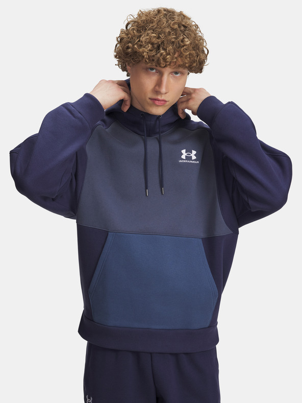 Under Armour Pánská mikina Under Armour UA Icon HW Colorblocked Hdy-BLU