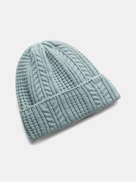 Under Armour Dámská čepice Under Armour W Halftime Cable Knit Beanie-GRN