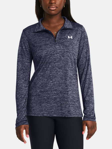 Under Armour Dámské tričko Under Armour Tech 1/2 Zip- Twist-BLU