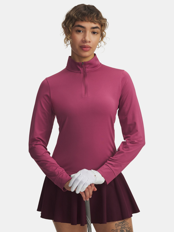 Under Armour Dámské tričko Under Armour UA Drive 1/4 Zip-RED