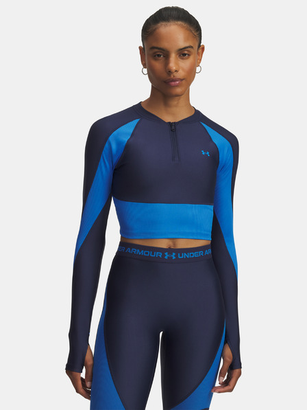Under Armour Dámské tričko Under Armour UA HG Rib 1/4 Zip-BLU