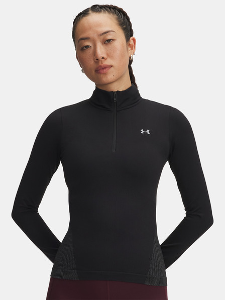 Under Armour Dámské tričko Under Armour UA Vanish Seamless 1/4 Zip-BLK