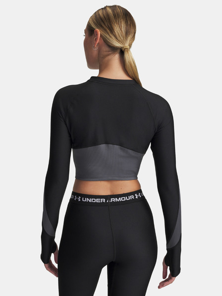 Under Armour Dámské tričko Under Armour UA HG Rib 1/4 Zip-BLK