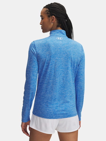 Under Armour Dámské tričko Under Armour Tech 1/2 Zip- Twist-BLU