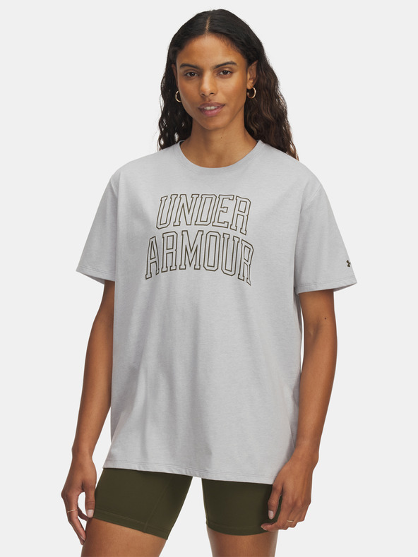 Under Armour Dámské tričko Under Armour Rival OS Campus Tee-GRY