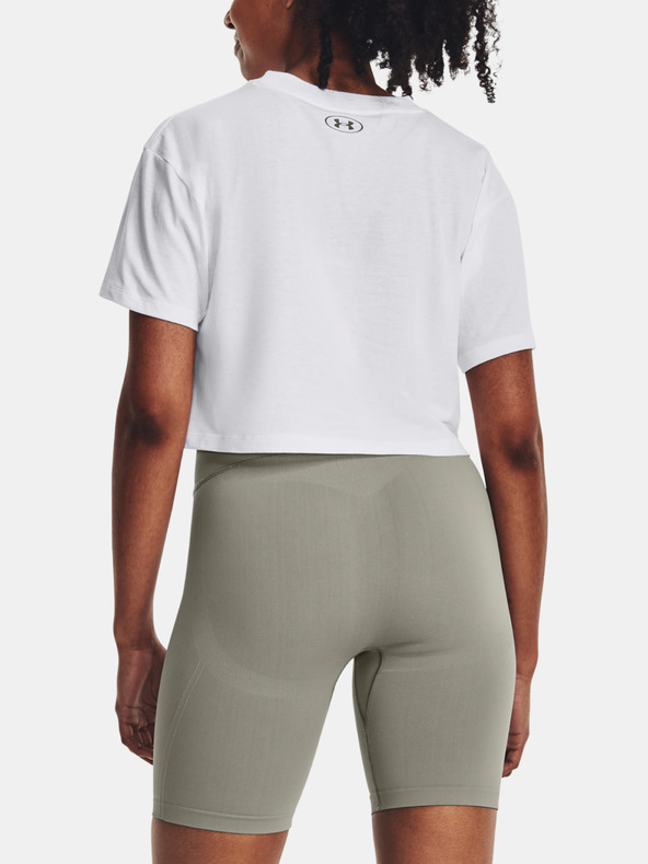Under Armour Dámské tričko Under Armour UA COLLEGIATE CREST CROP SS